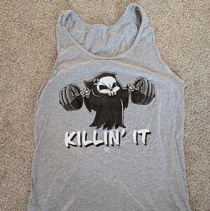 Women's Gray 'Killin' It' Graphic Tank Top